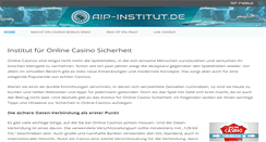 Desktop Screenshot of aip-institut.de