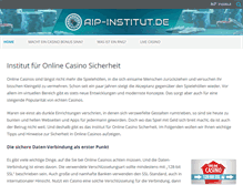 Tablet Screenshot of aip-institut.de